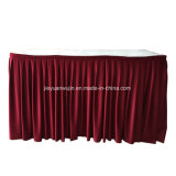 Table Clothes Cheap Rectangular Table Skirt for Banquet Wedding