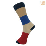 Men's Colorful Stripe High Quality Mercerized Dress Socks
