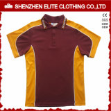 Color Combination Collar Design Polo Shirt Uniform (ELTMPJ-250)