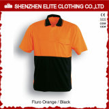 Orange Blue Safety Reflective Workwear Polo Shirt (ELTSPSI-4)