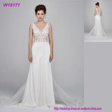 New Custom Made Wedding Dress Manufacturers Lace Mermaid Covered Back