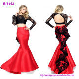 Length Sleeveless Red Evening Dress Women Party Wear Dresses with Western Style