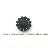 2017 New and Top Quality 14mm Crystal Flower Glass Beads Sew on Strass Band (TP-14mm jet black round crystal)