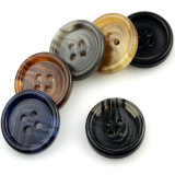 Fashion Amber Resin Overcoat Button with SGS Standard