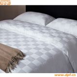 Double Bed Sheets Check Design for Hotel