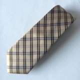 Beigue Check Colour Design Men's F Shion Silk Necktie
