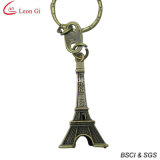 Antique Gold Paris Keychain for Souvenir Gift
