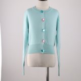 Girls' Fashionable Sweater Cardigan with Long Sleeves