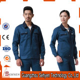Custom Blue Color Industrial Factory Worker Uniform with Cotton