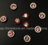 2017 New and Top Quality 14mm Crystal Flower Claw Setting Glass Beads (TP-14mm red)