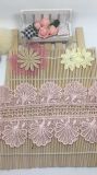 Factory Stock Wholesale 6cm Width Embroidery Nylon Lace Polyester Trimming Lace for Garments Accessory & Home Textiles & Curtains Decoration