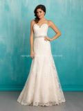 Custom Made A-Line Wedding Dress Tulle on Lace Bridal Gown