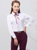 Women's High End Cotton Lady Business Office Lady Top Shirt