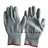 13G Grey PU Coated Cutting Resistant Hand Safety Gloves