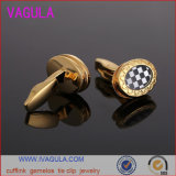 VAGULA New Check Button Wedding Shirt Cuffs Gemelos Cufflinks (L51922)