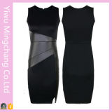 Fast Delivery Party Evening Splice Slim Pencil Dress
