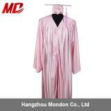 Promotion Shiny Pink High School Graduation Cap Gown