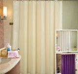 Luxury 100% Polyester Shower Curtain Used for Hotel or Home