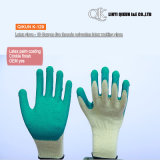 K-129 10 Gauges 5 Threads Polycotton Latex Working Safety Gloves