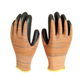 13G Orange Latex Crincle Gloves Cut Resistant