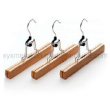 Natural Wood Clamp Hanger for Pants Trousers Skirt