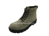 Full Suede Leather Safety Shoes with Mesh Lining (HQ06009)
