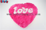 Pillow Case Plush Stuffed Hot Pink Heart Soft Cushion with Love Words