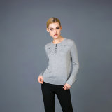 Lady's Cashmere Blend Fashion Sweater 17brpv058