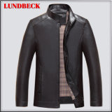 Hot Sell PU Jacket for Men Winter Coat