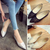 Spring Autumn Leather Shoes Bowknot Female Flats Work Soft Single Casual Shoes Woman Comfort Loafers