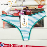 Wholesale Cheap Striped Cotton Thong Sexy Girls T-Back Women G-String Underwear