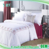 Hotel Comfortable White Satin Cotton Duvet Cover Embroidered