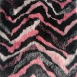 Pink Multi Color Long Pile Faux Fur for Garment, Cushion and Bag