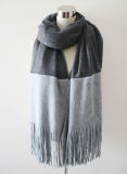 Two Tone Acrylic Knitted Free People Fashion Scarf (YKY4645-2)