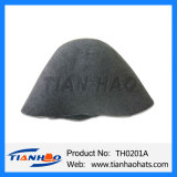 High Quality Mix Black Color Wool Felt Cone Hat Body for Women and Man