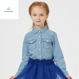 Classic Light Blue Long Sleeve Denim Shirt for Girls by Fly Jeans