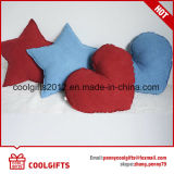 Popular Cute Star and Heart Shape Chamois Suede Pillow Cushion
