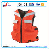 Orange Color Big Buoyancy 4 Pockets Fishing Life Vest  