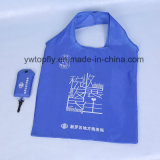 Soft 190t Polyester Promotional Gift Foldable Tote Shopping Bag