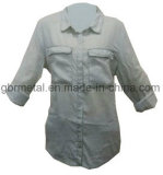 Ladies' 100% Cotton Denim Long Sleeve Shirt WH1010