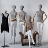 Latest Fabric Wrapped Female Mannequin with Wooden Arm