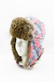 Custmized Fashion Artifical Fur Cut & Sew Winter Hat with Foldable Earflap