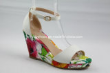 Grace Wedge Design Fashion Lady Sandal with Ankle Strap
