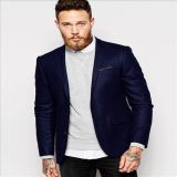 2016 New Arrival blue Design Wool USA Men Suit