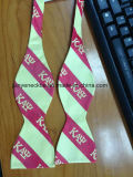 Handmade Yarn Dyed Jacquard Self Bow Tie Necktie with Logo