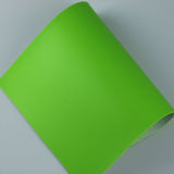 Popular Green Color Finished Foaming Leather for Football