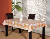 New Design Cheap Vinyl Material PVC Printed Pattern Table Cover with Nonwoven Backing