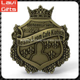 Finely Processed Custom Metal Medal with Crown