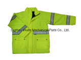 Upa028polyester Oxford PVC/PU Non-Breathable/PU Breathable Coat Reflective Cloth Parka Raincoat Worksuit