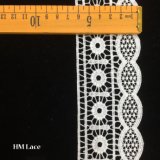 6.5cm Trim Lace, Vintage Lace, White with Flowers Ornament Hmw6032